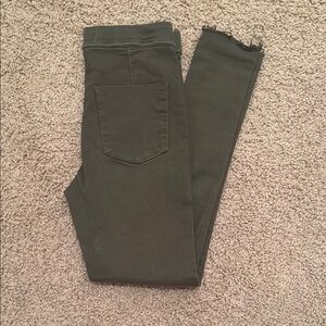 Free People Dark Green Skinny Pants